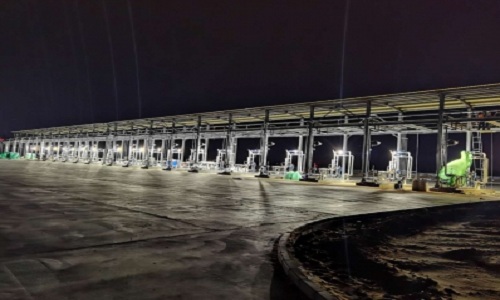 兖煤榆林能化50万吨聚甲氧基二甲醚项目（一期工程）现场进展